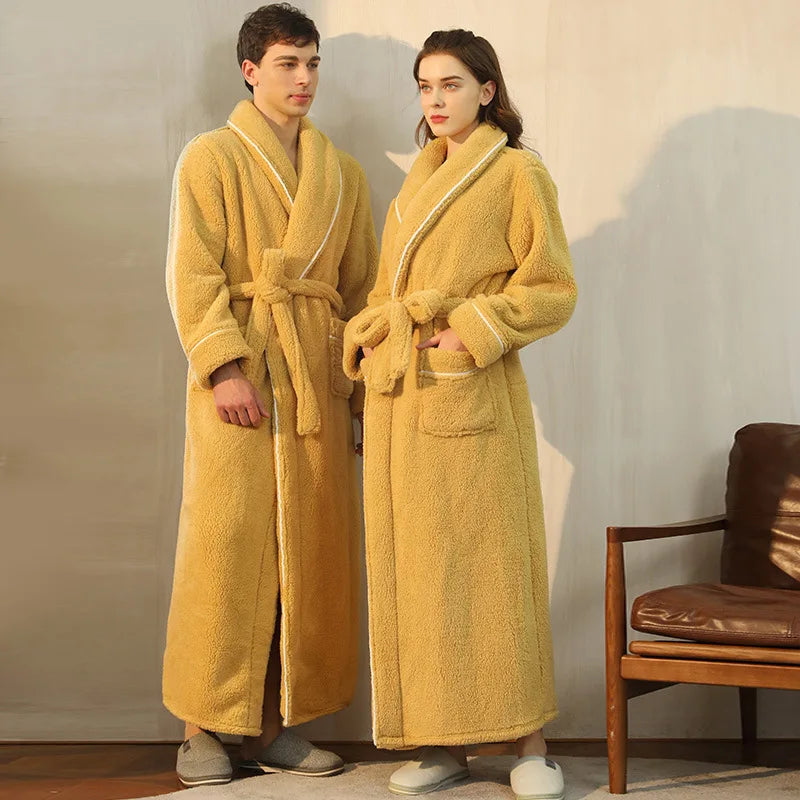 Lazaro™ | Unisex Luxe Fleece Badjas | Extra Lang & Superzachte Fluffy Pluche
