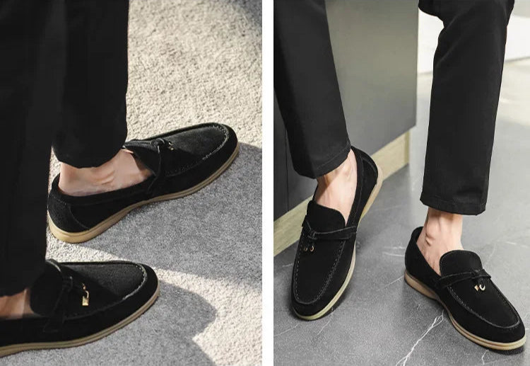 Renzo | Suède Loafers Heren