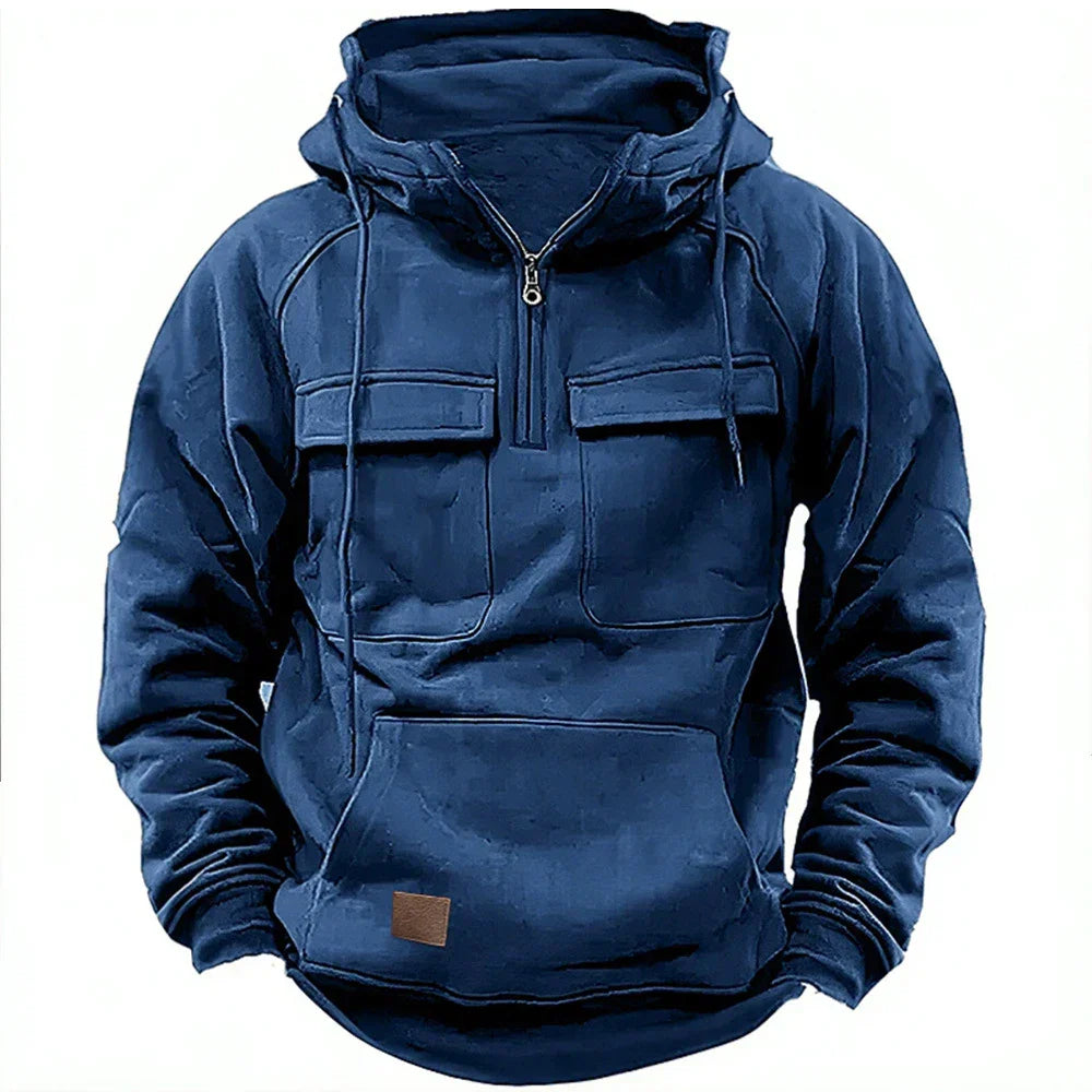 Dravien | Heren Utility Hoodie met Zakken