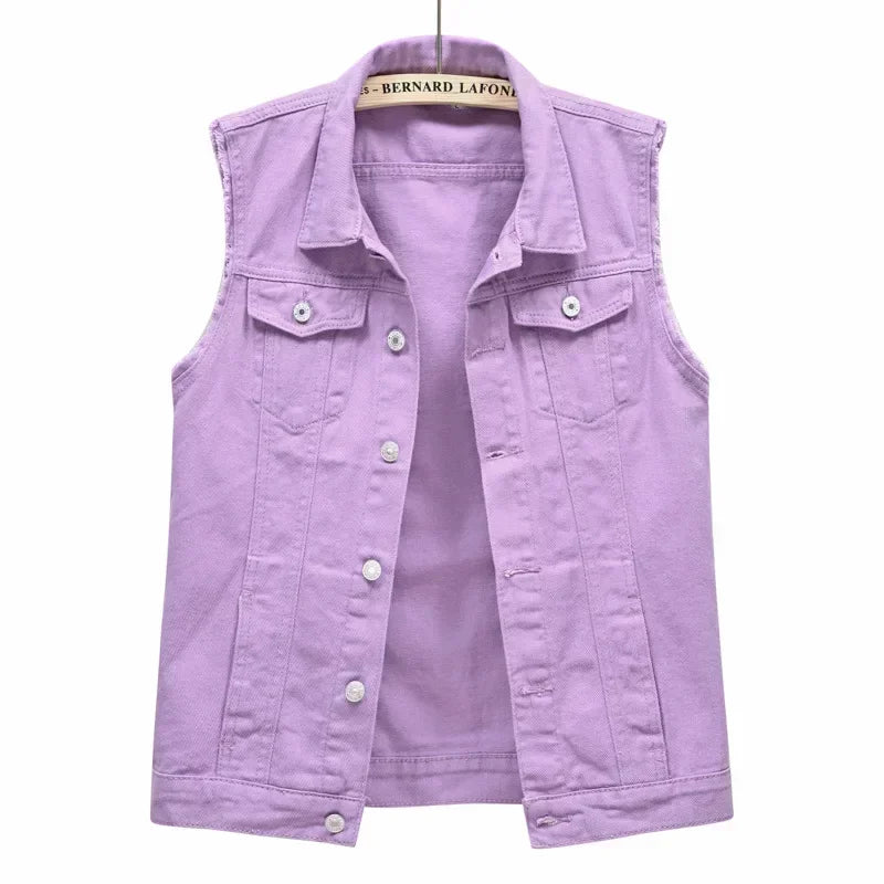 Riva | Mouwloos Denim Gilet Dames
