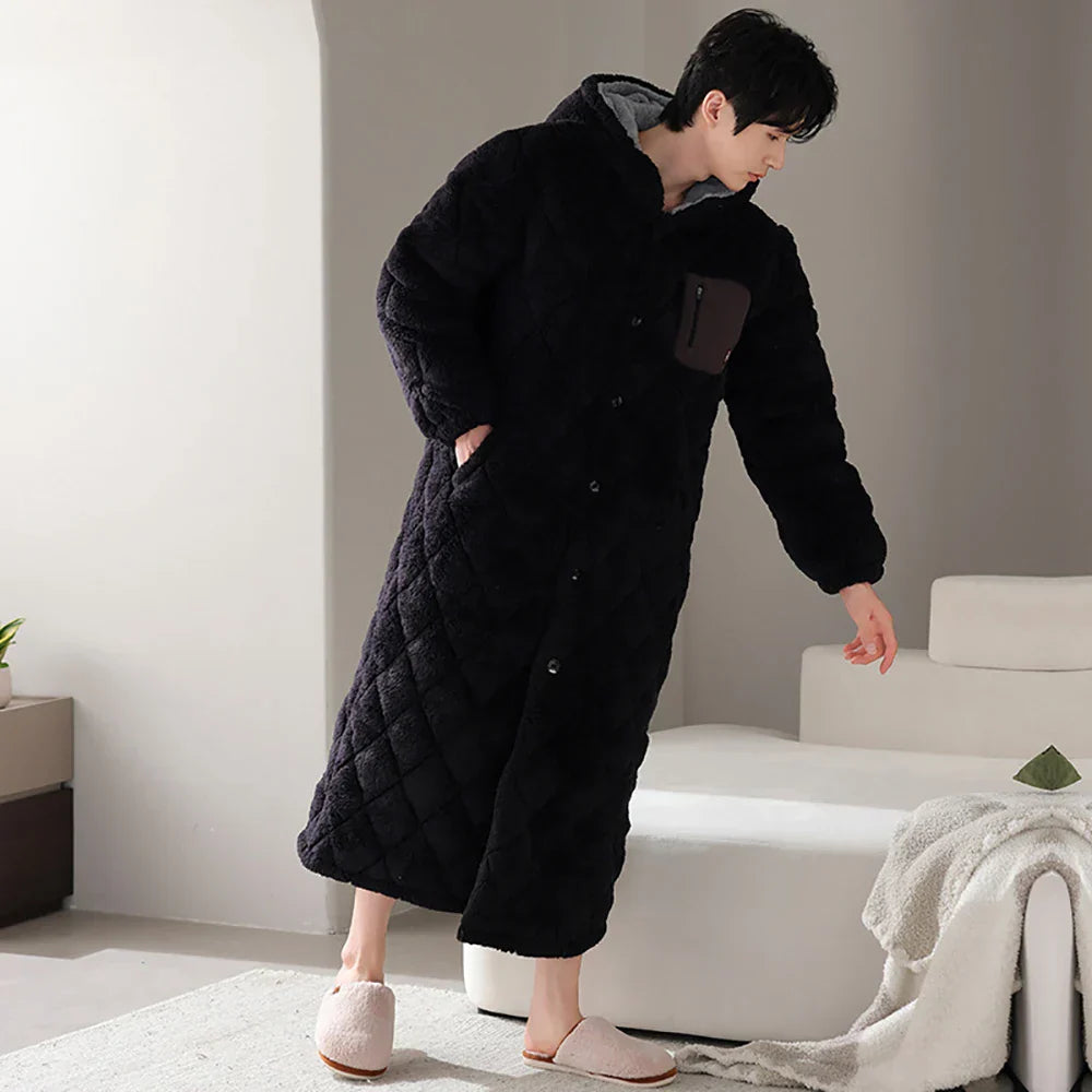 Lucien | Fleece Badjas Heren