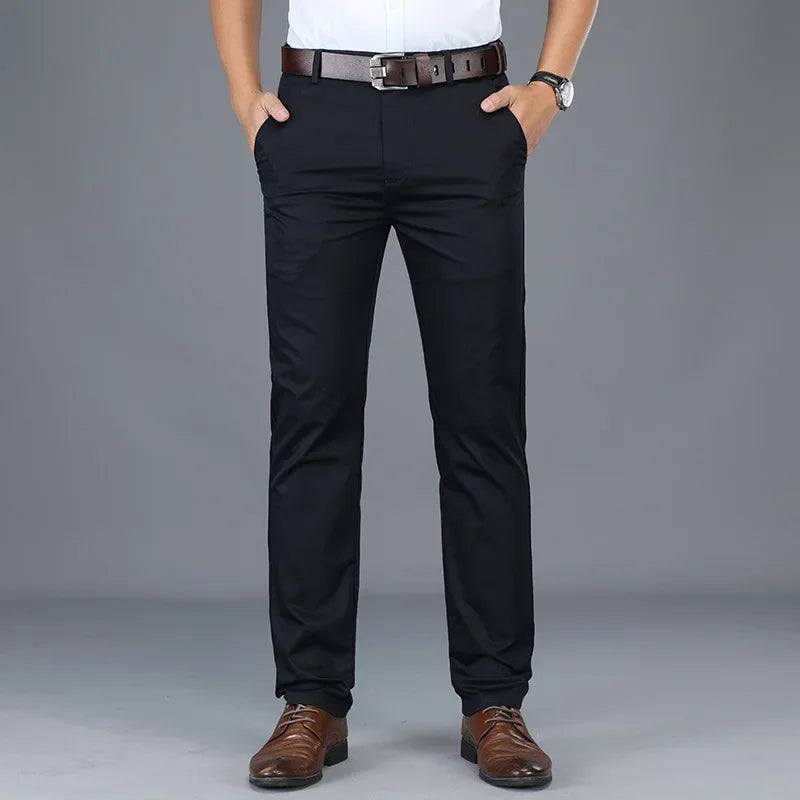 Kanza™ | Heren Elastische Chino met Vierzijdige Stretch en Slanke Pasvorm | Stretch Broek