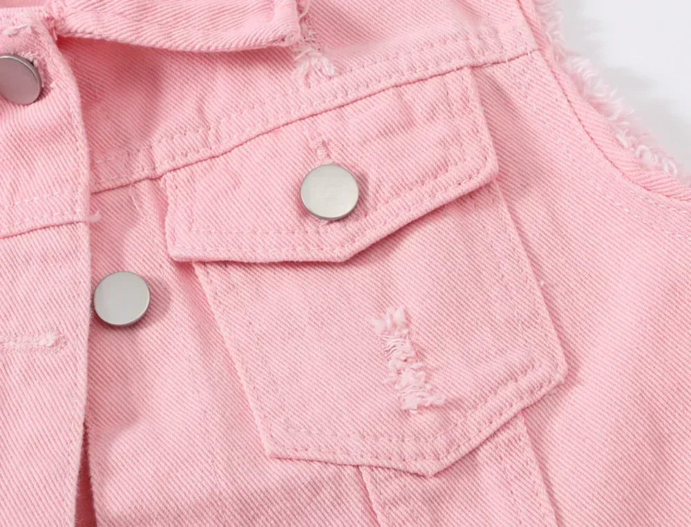 Riva | Mouwloos Denim Gilet Dames