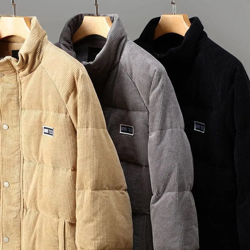 Sandro™ | Warme Oversized Corduroy Jas Heren met Pluizige Voering