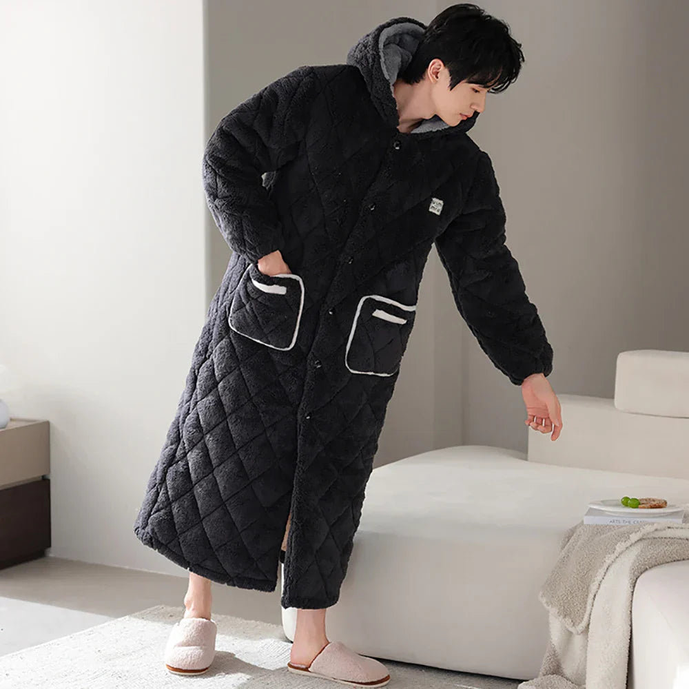 Lucien | Fleece Badjas Heren