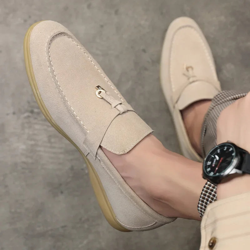 Renzo | Suède Loafers Heren