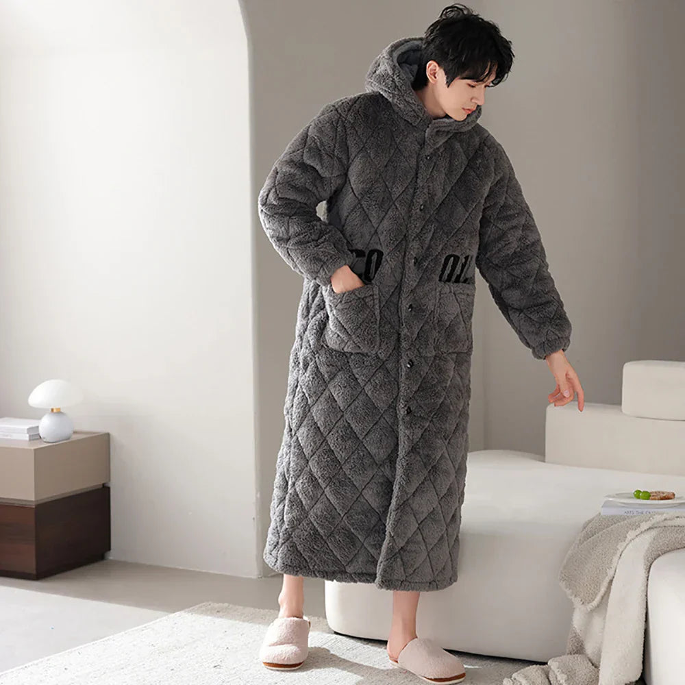 Lucien | Fleece Badjas Heren