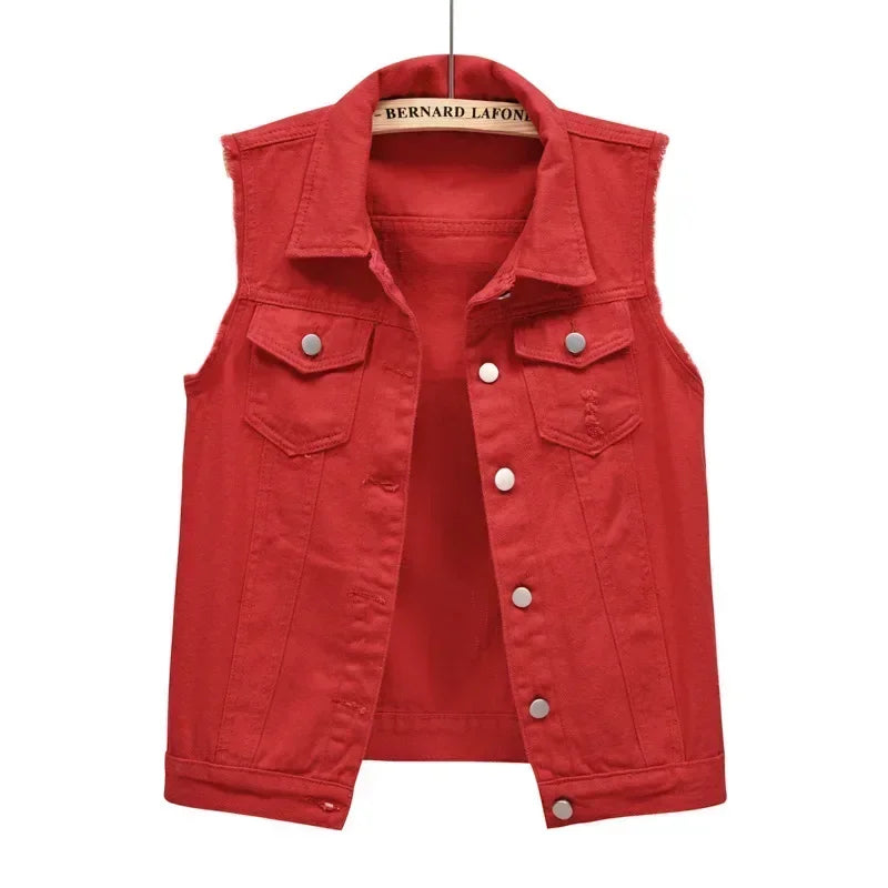 Riva | Mouwloos Denim Gilet Dames