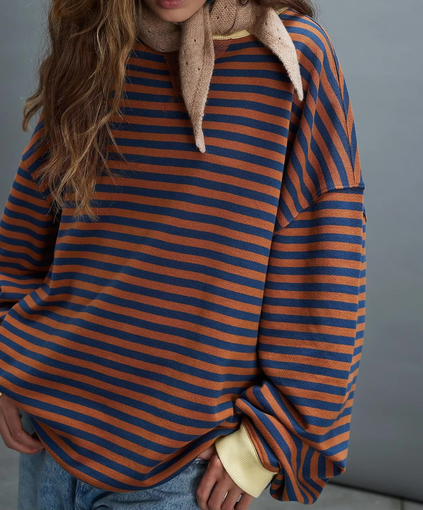 Elisa | Oversized Gestreepte Trui Dames