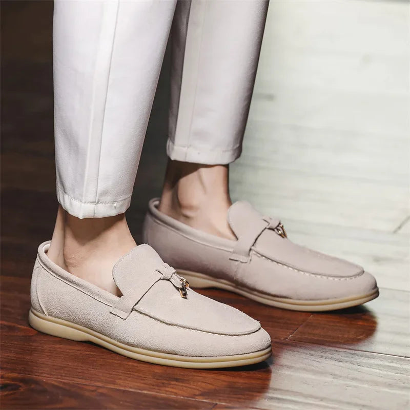 Renzo | Suède Loafers Heren