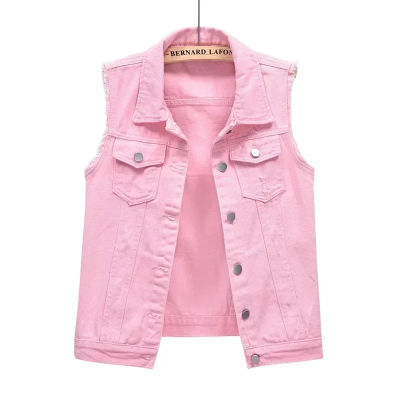 Riva | Mouwloos Denim Gilet Dames