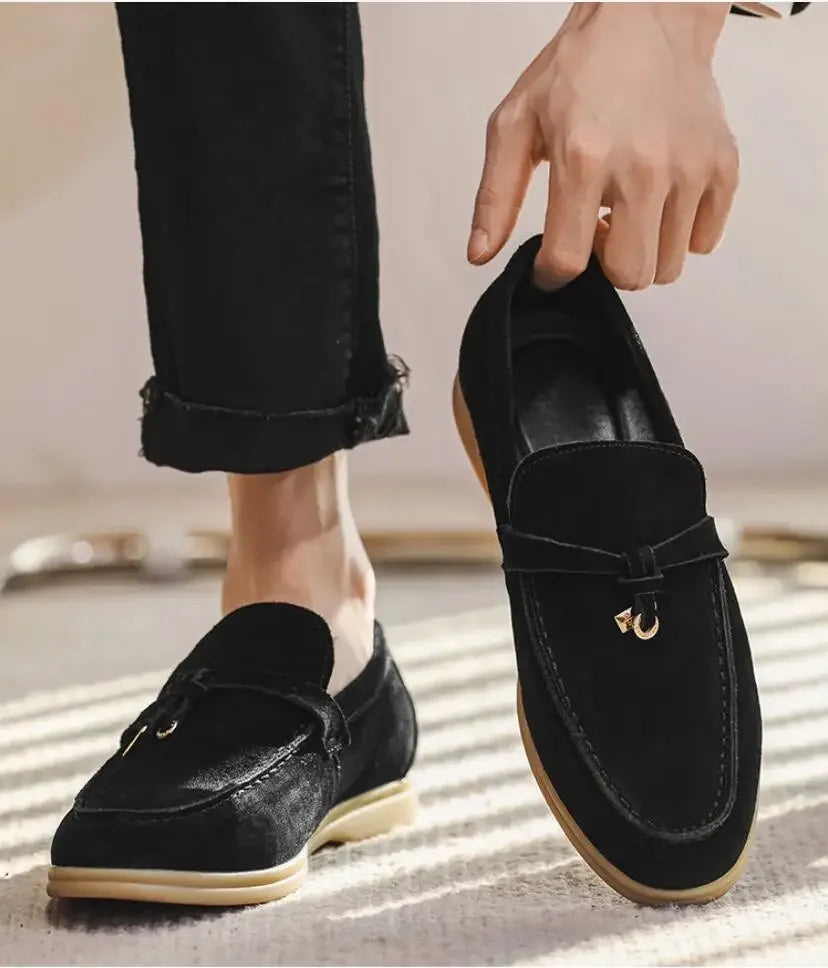 Renzo | Suède Loafers Heren