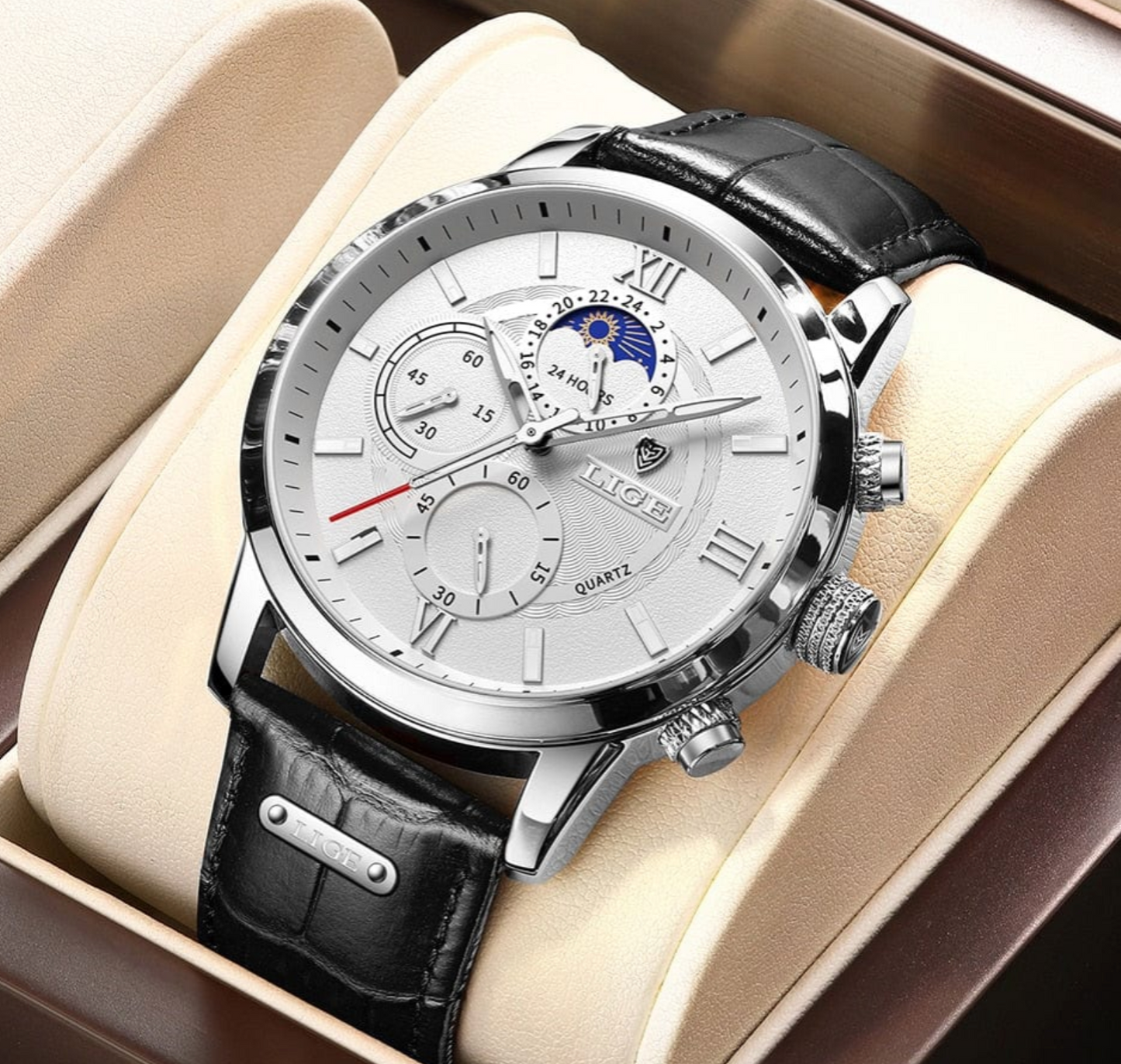 Dorian | Klassiek Lederen Horloge Heren