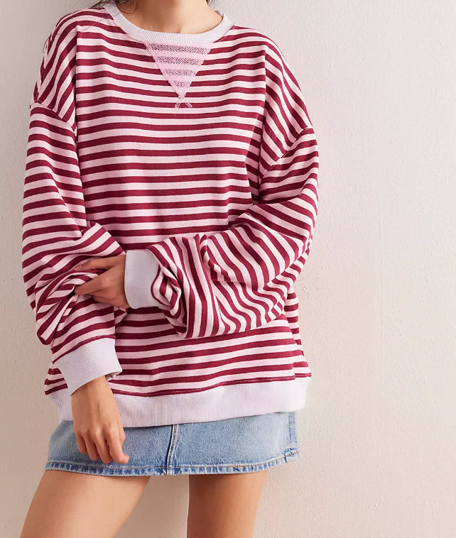 Elisa | Oversized Gestreepte Trui Dames