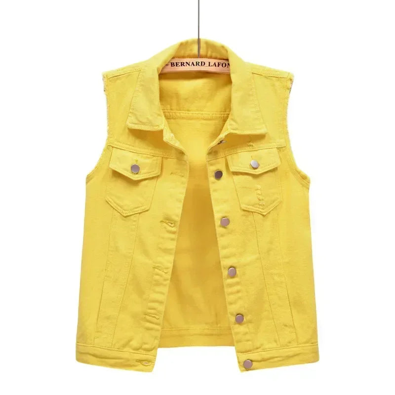 Riva | Mouwloos Denim Gilet Dames