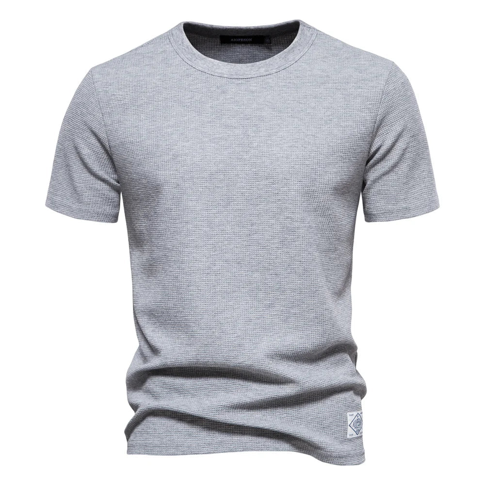 Elian | Gestructureerd T-Shirt met Wafelstructuur Heren