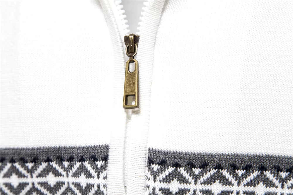 Alaric™ | Heren Winter Half-Zip Trui met Etnisch Design