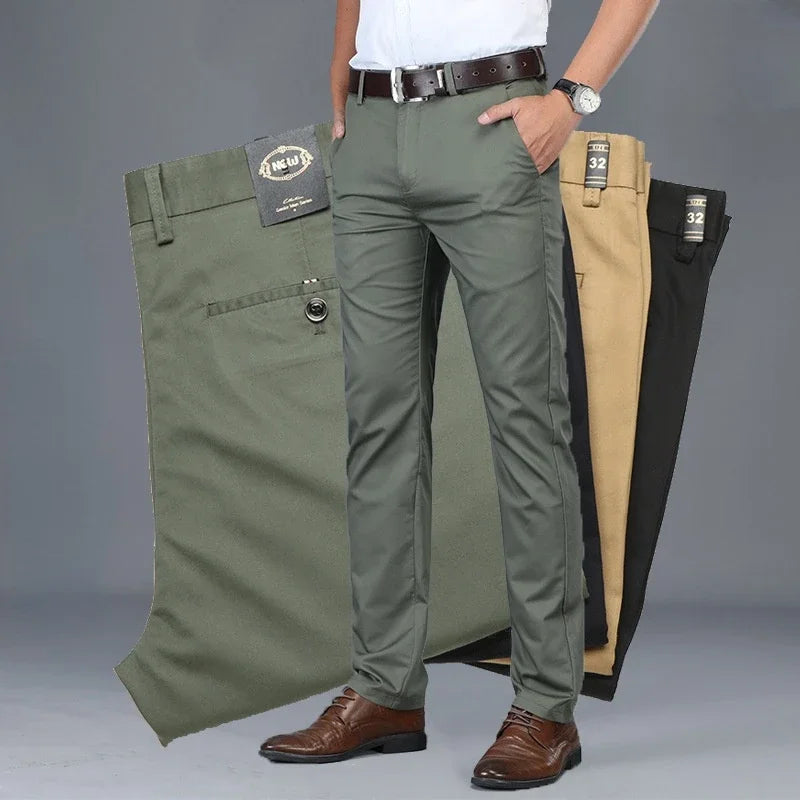 Kanza™ | Heren Elastische Chino met Vierzijdige Stretch en Slanke Pasvorm | Stretch Broek