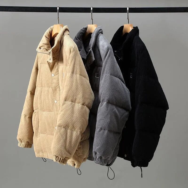 Sandro™ | Warme Oversized Corduroy Jas Heren met Pluizige Voering