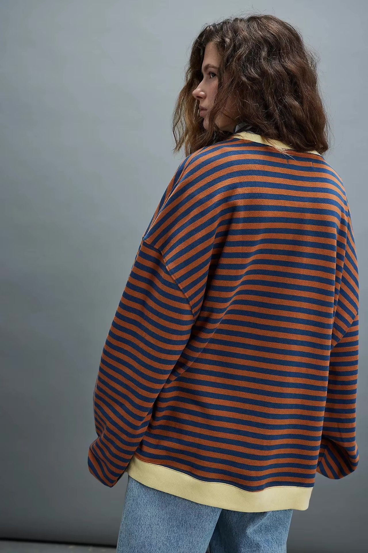 Elisa | Oversized Gestreepte Trui Dames