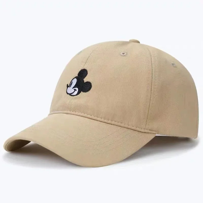 Mickey™ | Unisex Mickey Mouse Baseball Pet van Katoen met Cartoon Borduring | Verstelbaar en Casual Streetwear Accessoire
