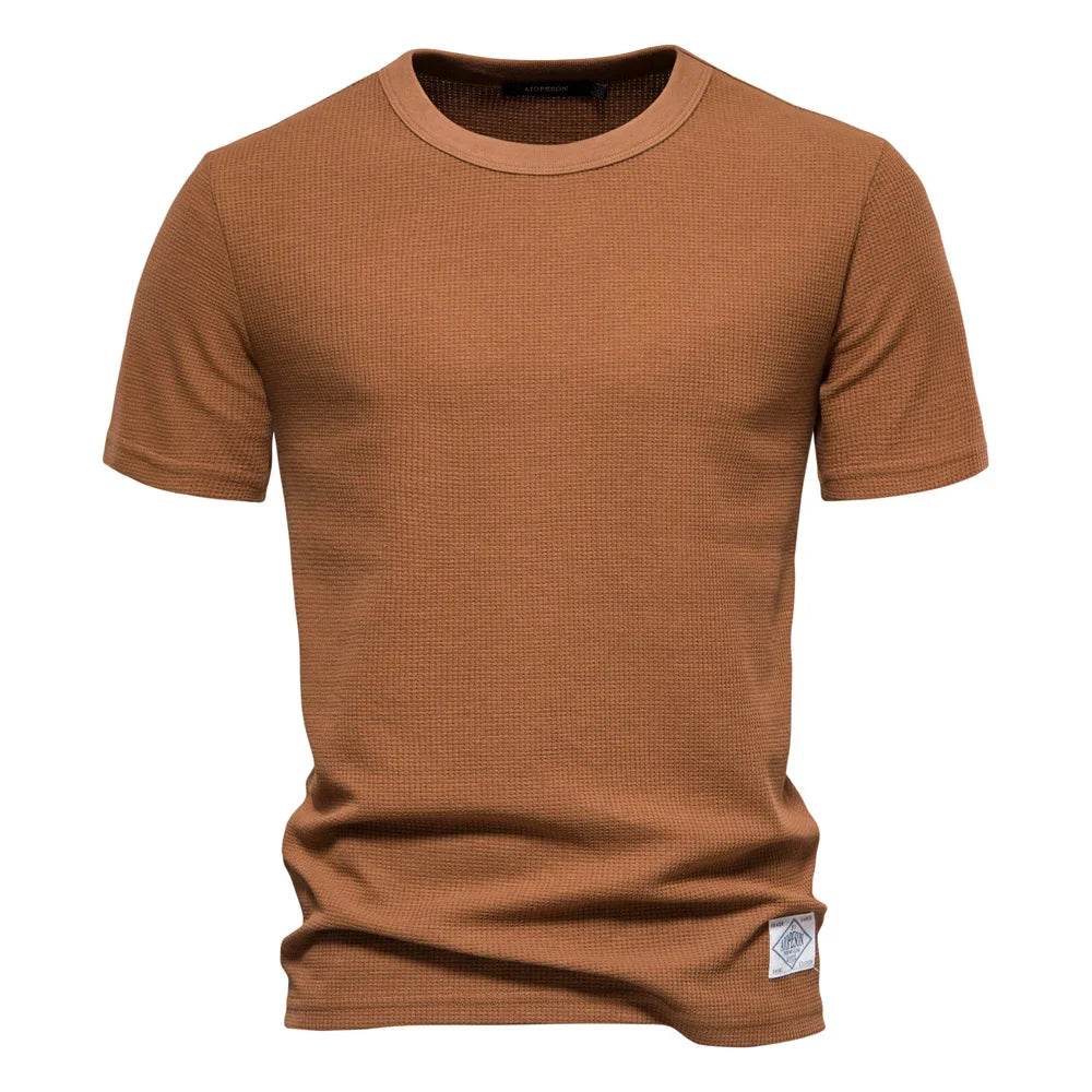 Elian | Gestructureerd T-Shirt met Wafelstructuur Heren