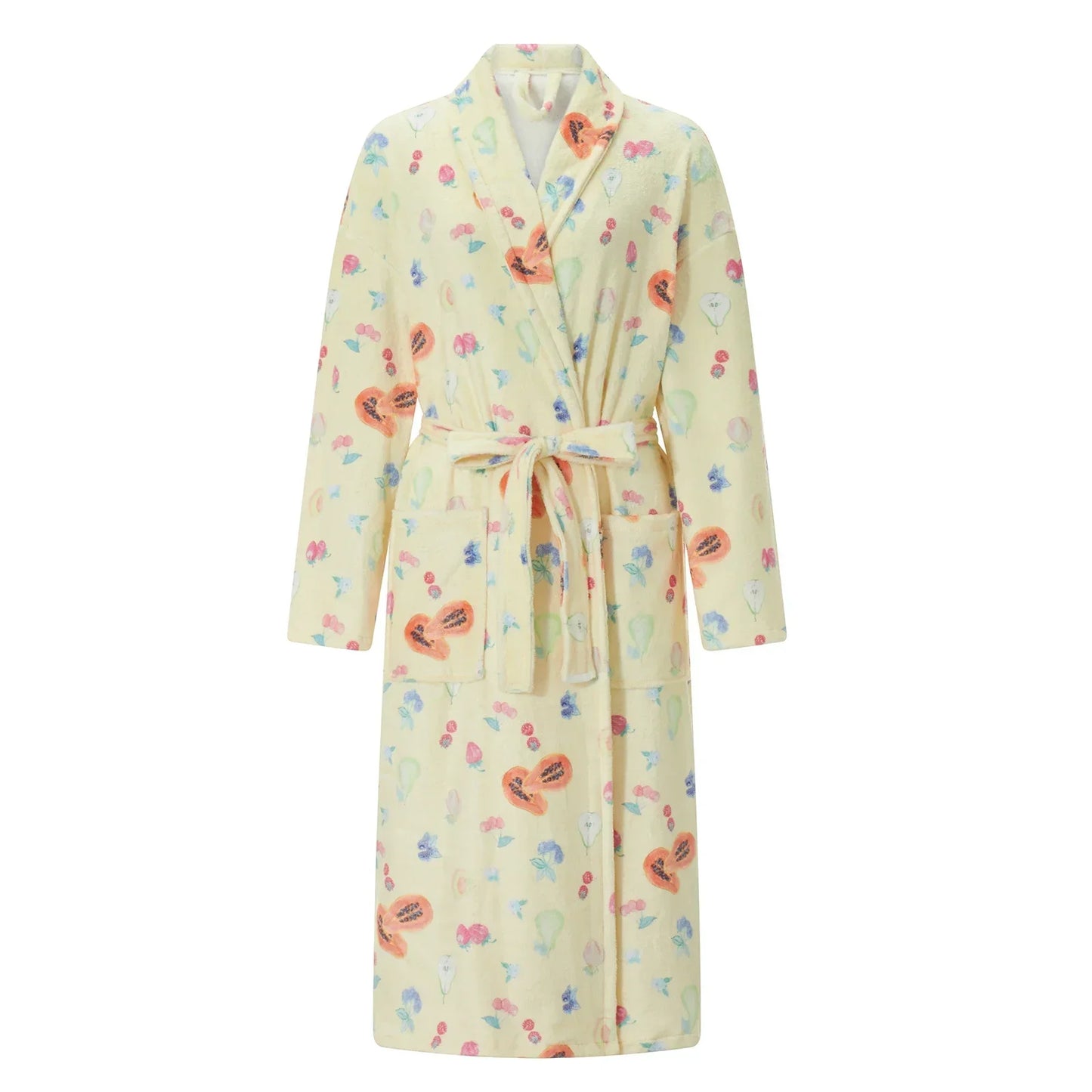 Liora | Flanellen Badjas met Print Dames
