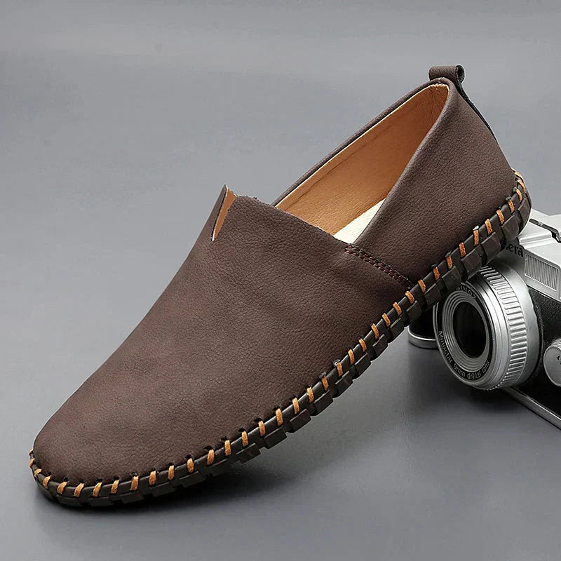 Reno | Instappers Heren | Slip‑On Mocassin | Handgestikte Zool | Minimalistisch & Ademend | Casual Comfort
