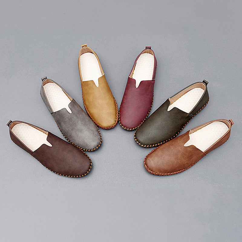 Reno | Instappers Heren | Slip‑On Mocassin | Handgestikte Zool | Minimalistisch & Ademend | Casual Comfort