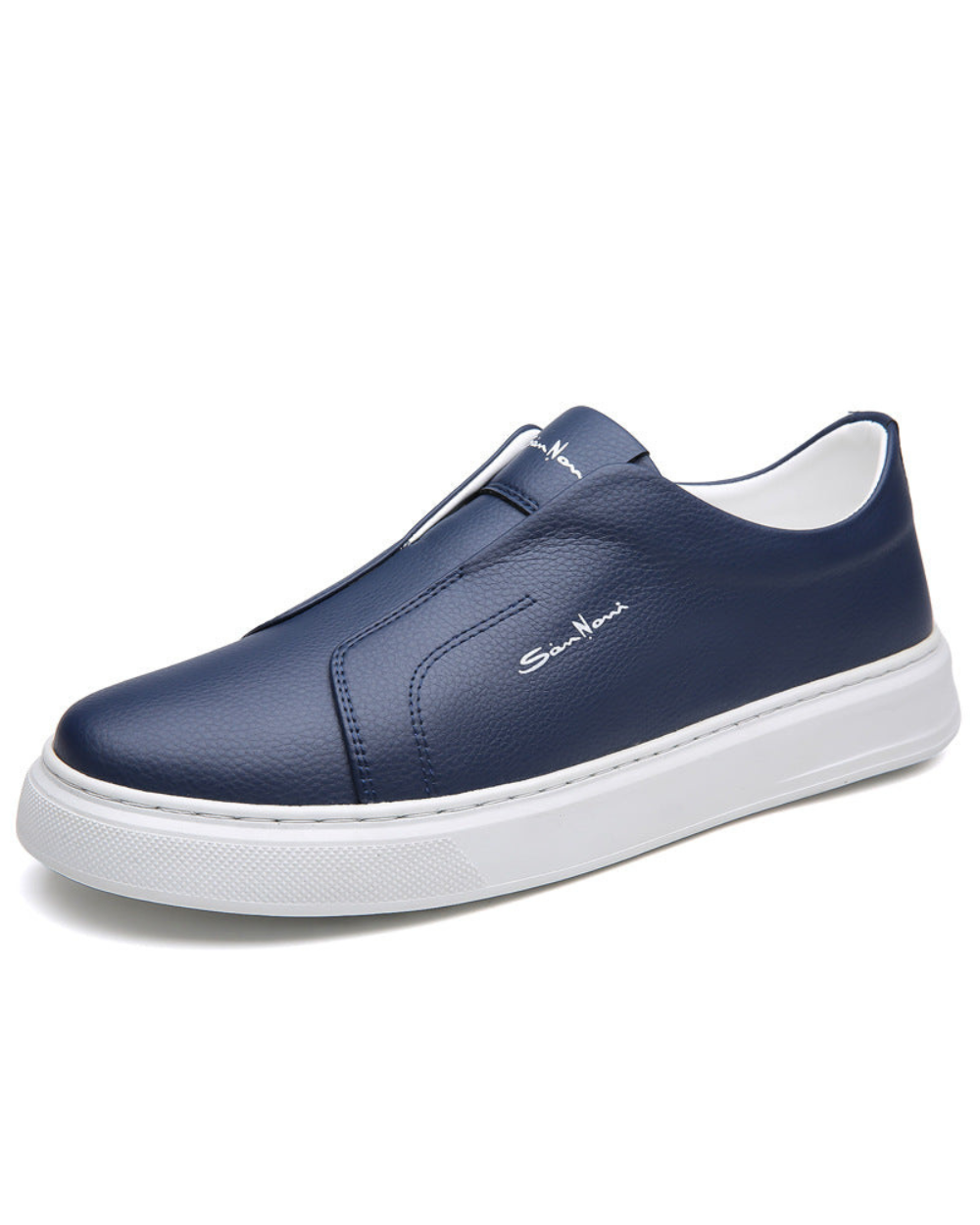 Arlen | Instapsneakers Heren | Slip‑On Sneakers | Kunstleer & Elastische Zijkant | Comfortabel & Gripvast