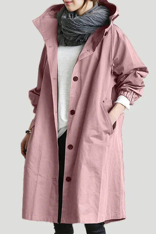 Solenne | Trenchcoat Met Capuchon Dames