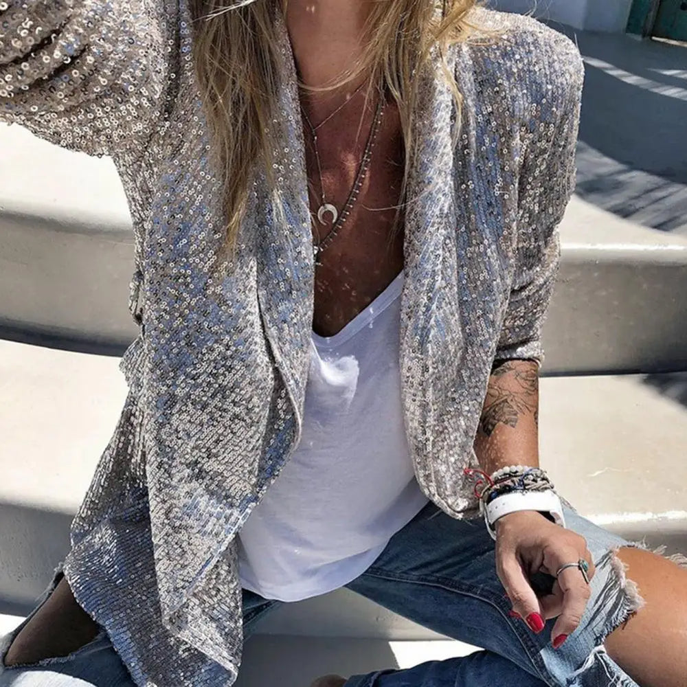 Serena | Pailletten Blazer