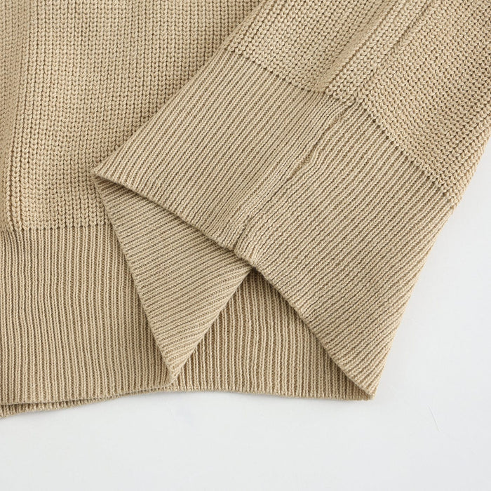 Lucas™ | Heren Gebreide Half-Zip Trui | Warme Ribbel Structuur & Stijlvolle Opstaande Kraag