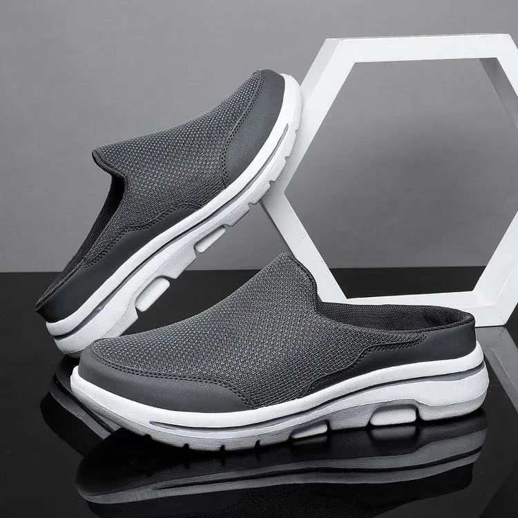 Flexor™ | Heren Slip-On Sneakers met Open Hiel | Ademend Mesh Instapmodel voor Zomer en Wandelen