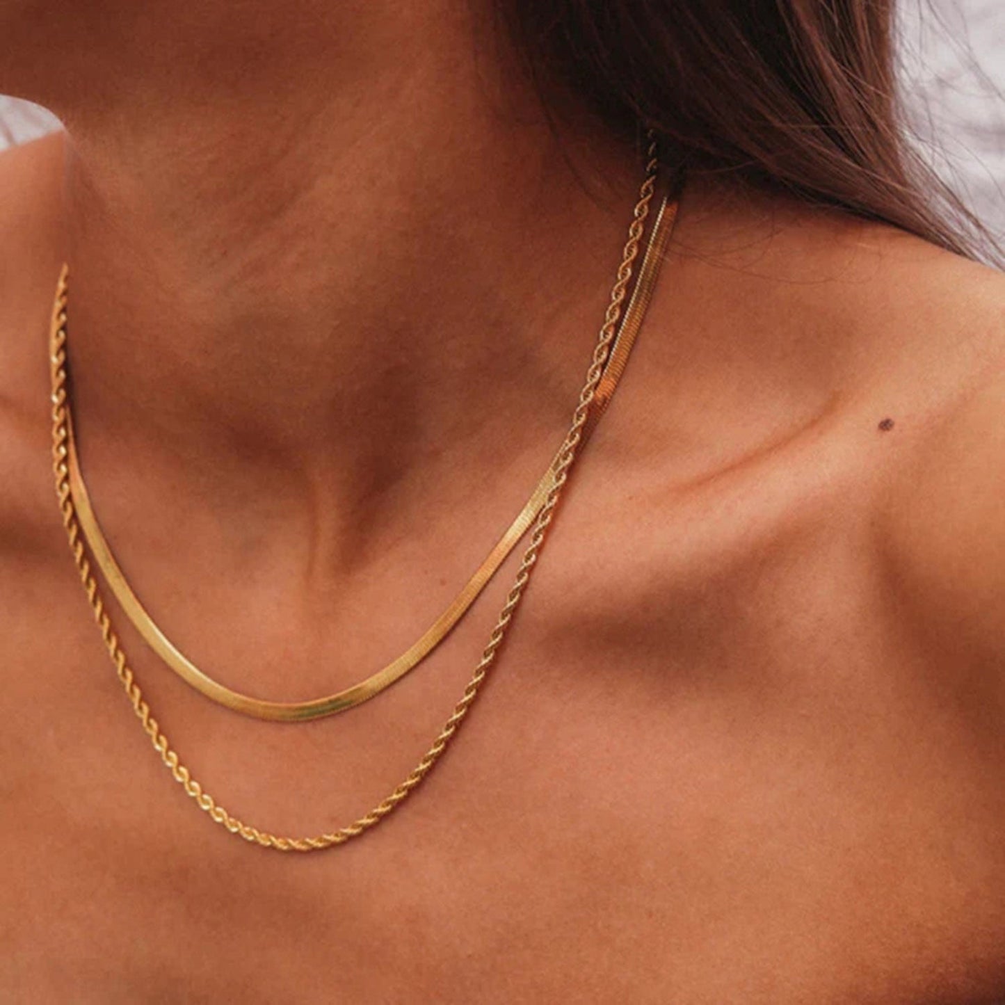 Alina | Gelaagde Gouden Ketting
