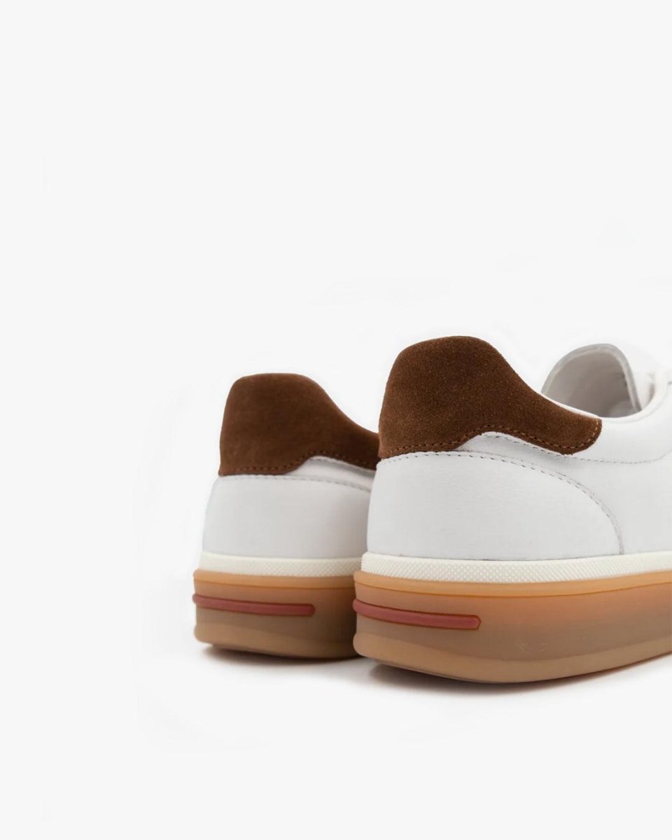 Lazaro | Witte Leren Sneakers Heren