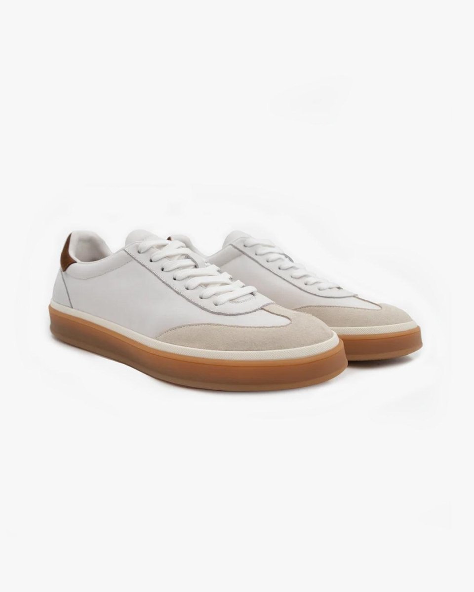 Lazaro | Witte Leren Sneakers Heren