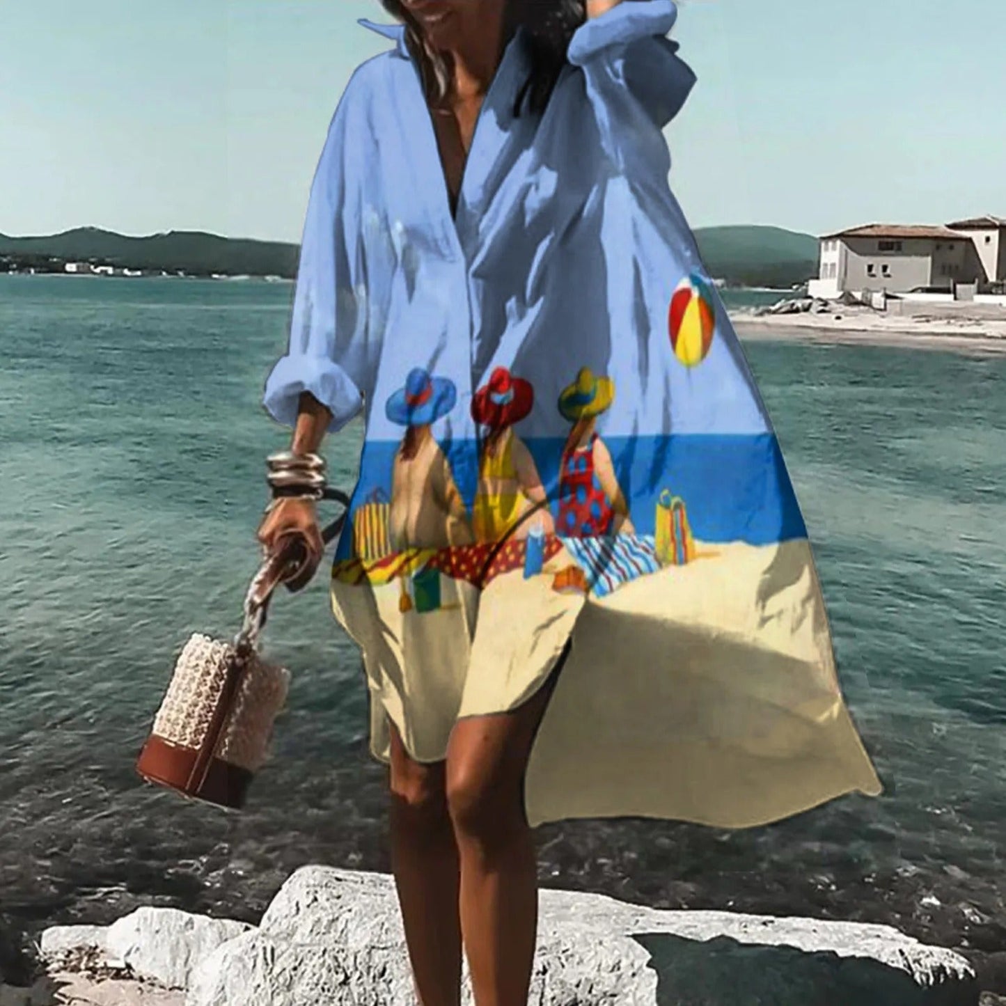 Solandra | Oversized Strandjurk Dames