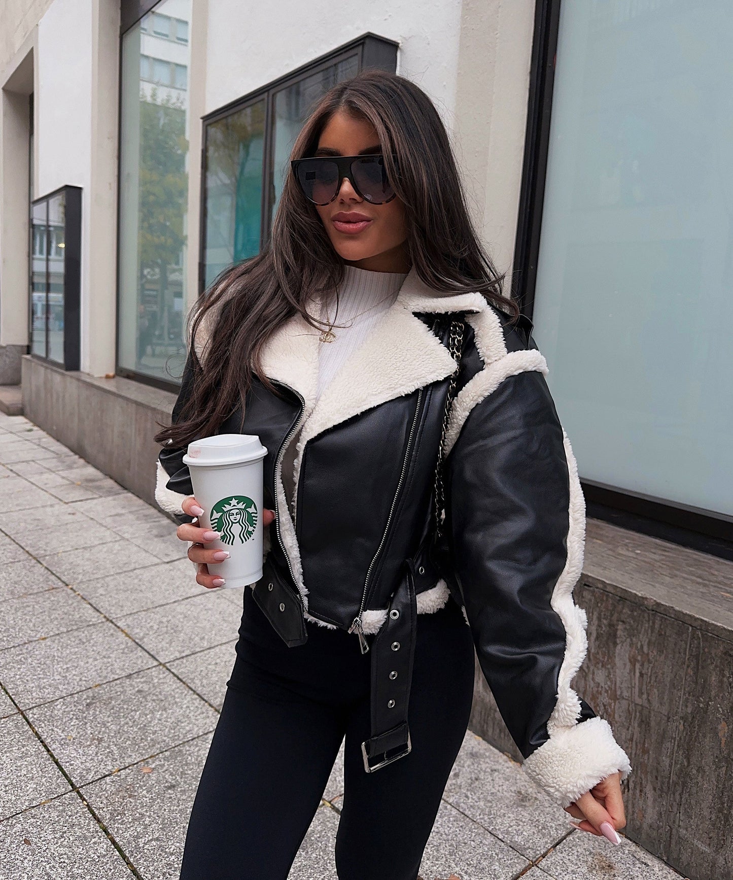 Alvéra | Shearling Bikerjack Dames