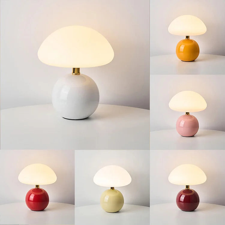 Elowen™ | Scandinavische Paddenstoel Tafellamp | Minimalistisch Design met Instelbare LED Sfeerverlichting