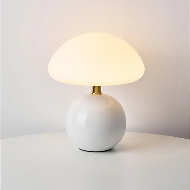 Elowen™ | Scandinavische Paddenstoel Tafellamp | Minimalistisch Design met Instelbare LED Sfeerverlichting