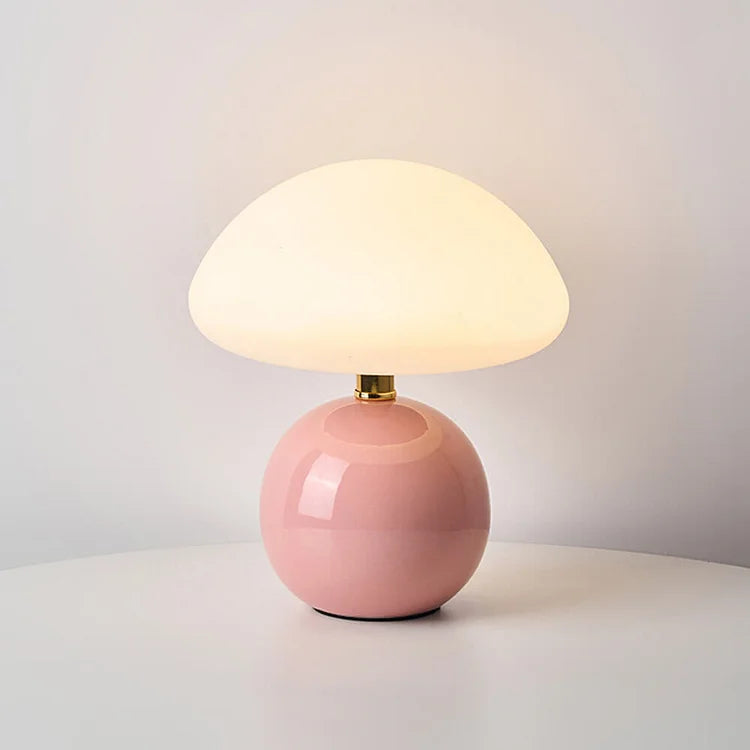 Elowen™ | Scandinavische Paddenstoel Tafellamp | Minimalistisch Design met Instelbare LED Sfeerverlichting