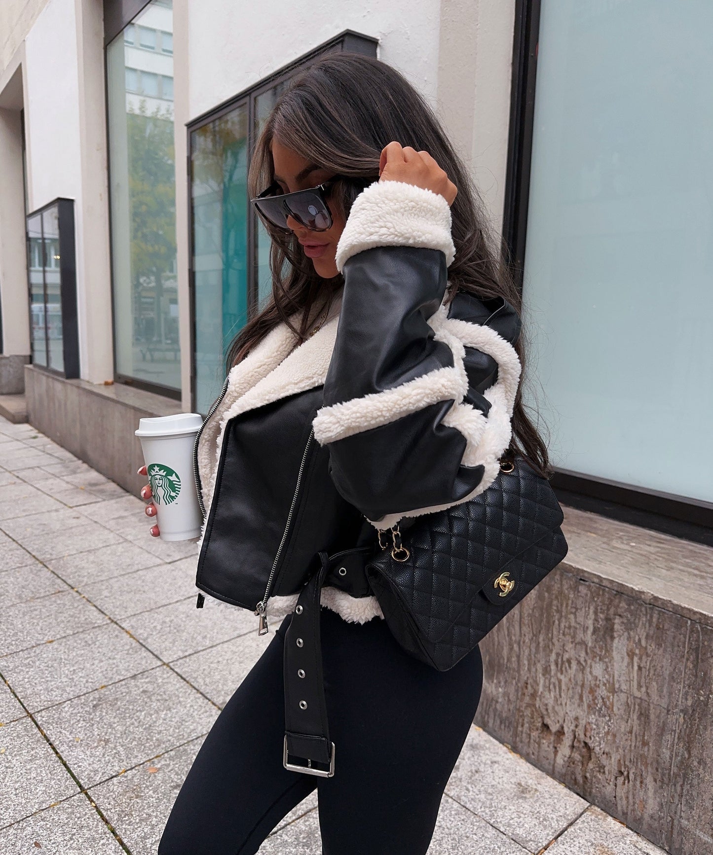 Alvéra | Shearling Bikerjack Dames