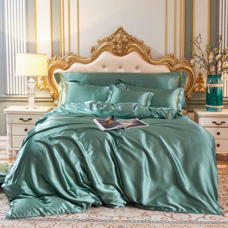Satiara™ | Luxe Satijnen Beddengoed Set | 4-delig Zijdezacht & Verkoelend Bedlinnen Set