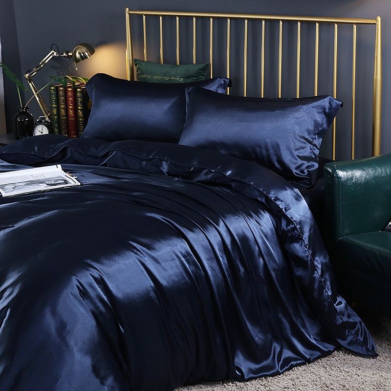 Satiara™ | Luxe Satijnen Beddengoed Set | 4-delig Zijdezacht & Verkoelend Bedlinnen Set