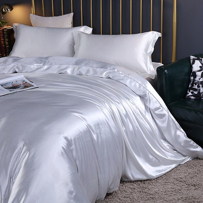 Satiara™ | Luxe Satijnen Beddengoed Set | 4-delig Zijdezacht & Verkoelend Bedlinnen Set