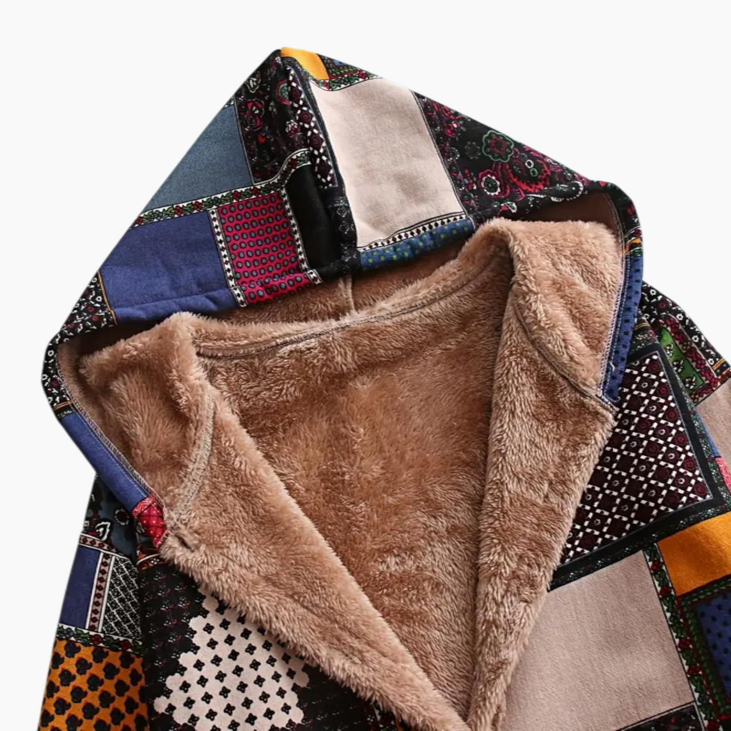 Amaris | Lange Patchwork Winterjas Dames