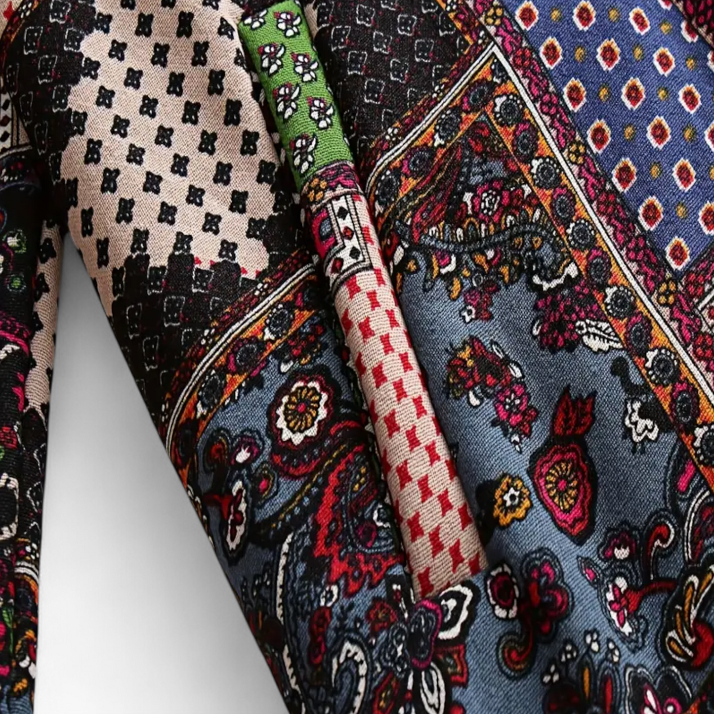 Amaris | Lange Patchwork Winterjas Dames