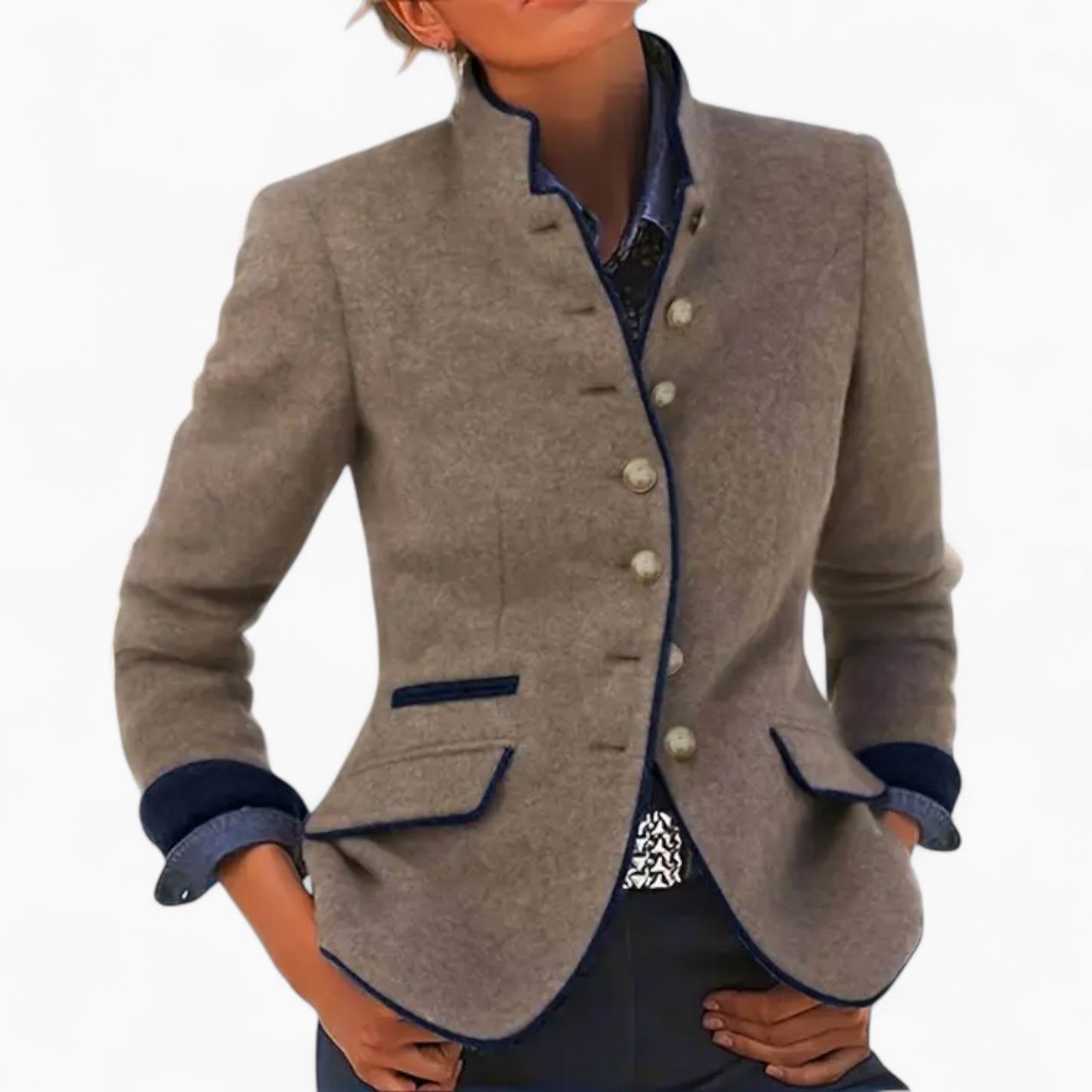 Marcelline | Militair Colbert Dames Beige