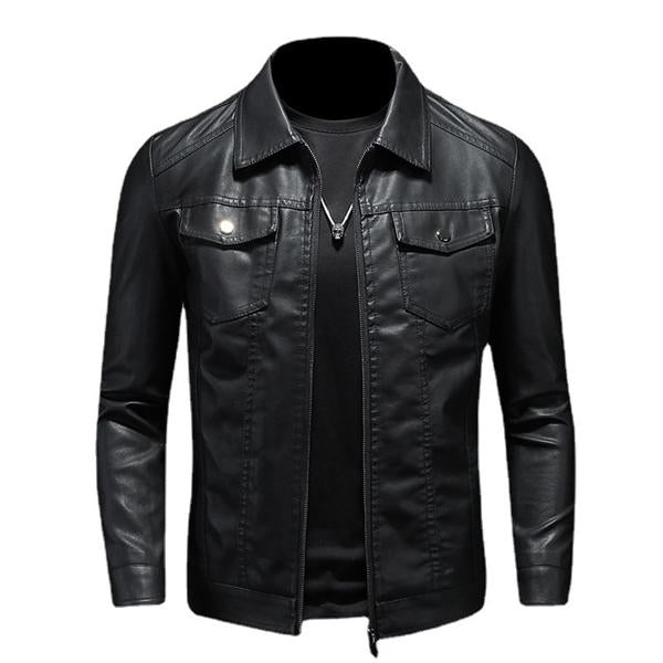 Rogue™ | Heren Zwart Leren Jack | Ritssluiting